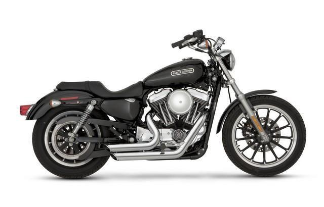 Vance & hines exhaust shortshots stagger for harley sportster