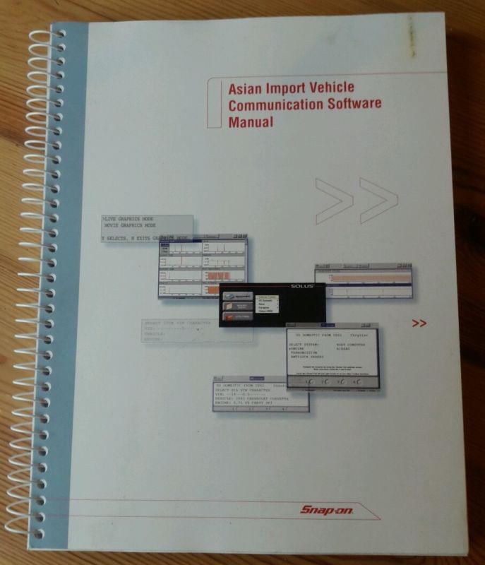 Snap-on asian import vehicle communication software manual 