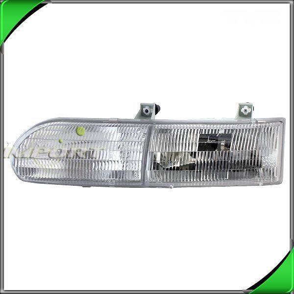 92-95 ford taurus lx se wagon clear chrome left driver head light lamp housing