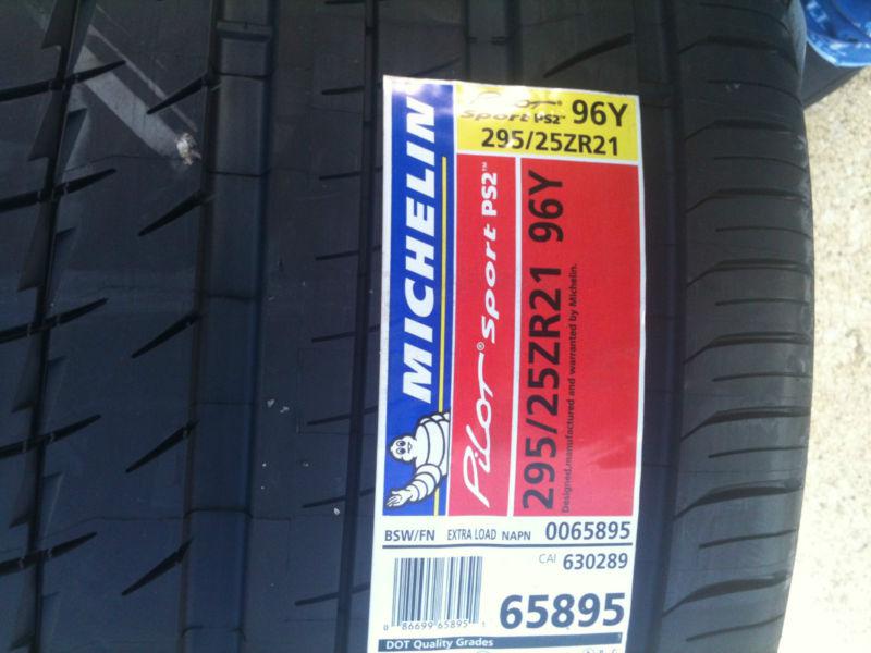 2 new michelin pilot sport ps2 295/25zr21 tires