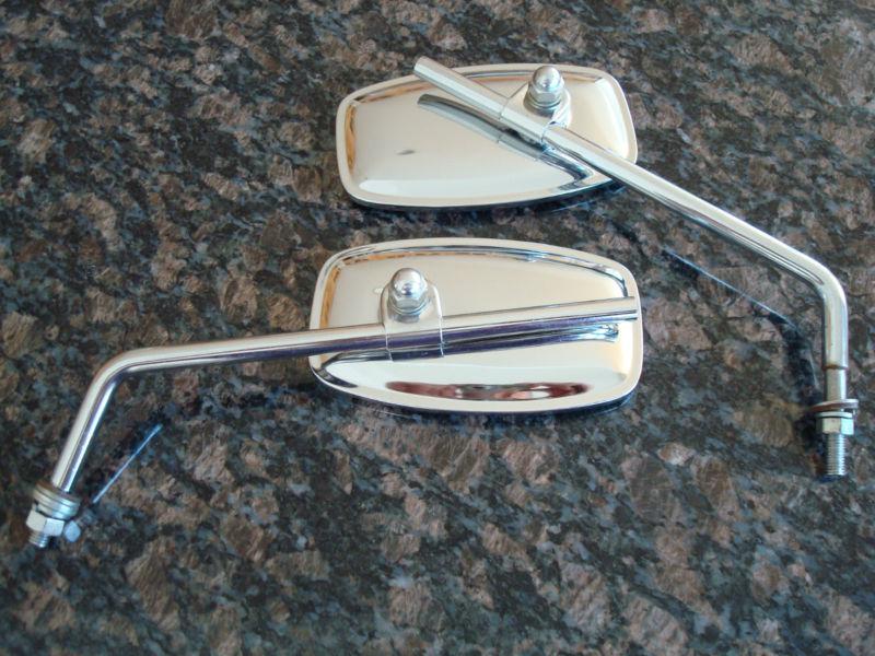 Vintage motorcycle mirrors multi-adjustable3x5 (pair) fits bmw, and other