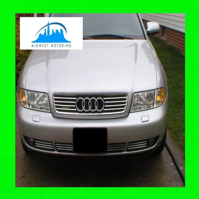 1996-2001 audi a4 chrome trim for upper/lower grill grille w/5yr warranty b5