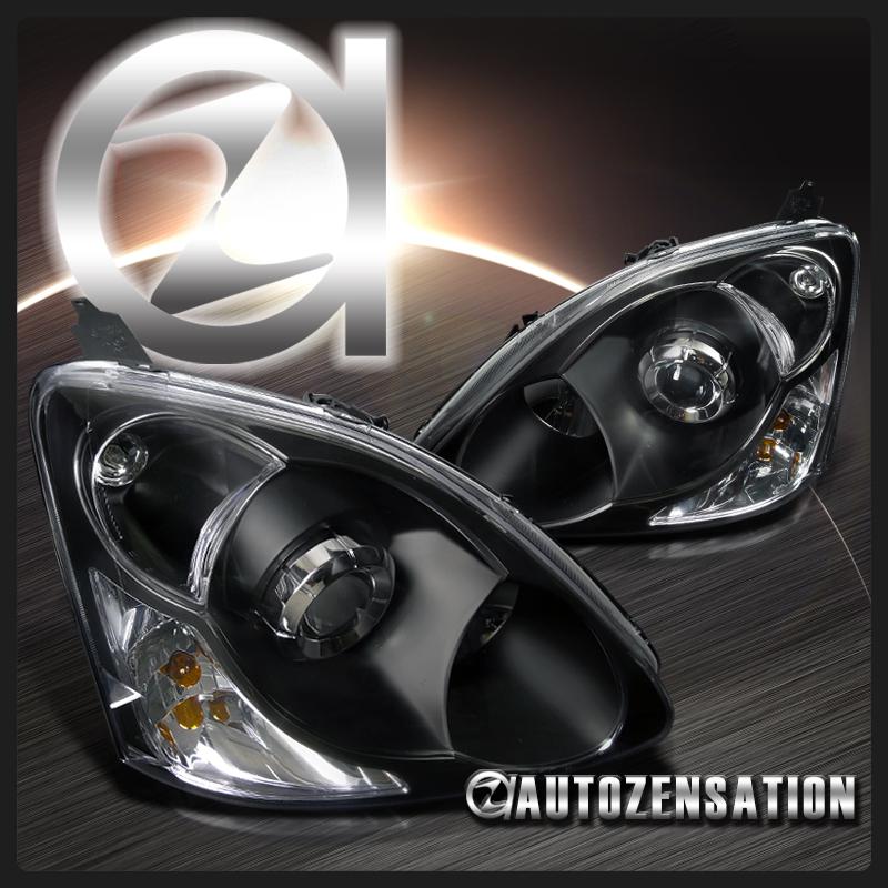 02-05 honda civic si 3dr black projector headlights