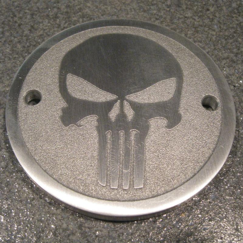  custom etched aluminum points cover harley custom chopper bobber