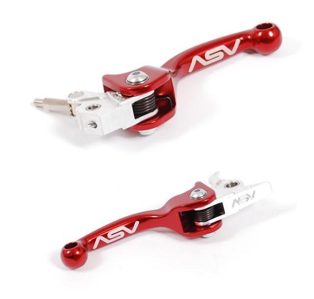 Ktm 250 300 sx xc exc mxc xc-w xc-f asv f3 forged brake clutch levers red