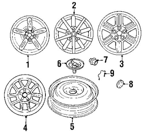 Mitsubishi oem mb579402 wheels-center cap spring