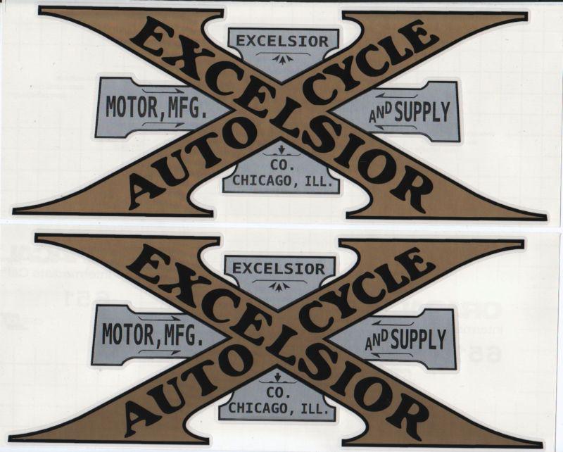 Excelsior motorcycle/board track racer decal set/ motorrad aufkleber satz