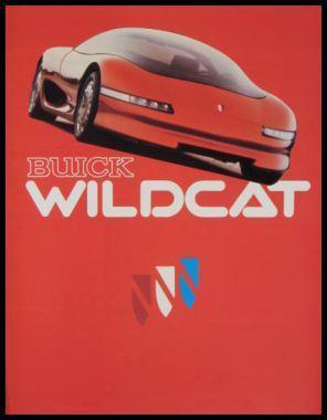 1985 buick wildcat concept experimental car brochure