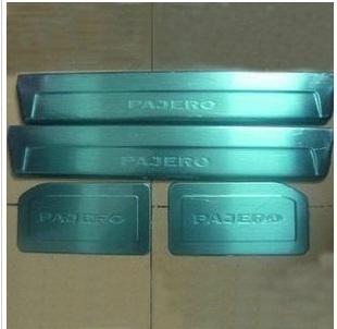 For mitsubishi pajero v97 v93 v77 v73 2006-2012 door sill scuff plate guards 