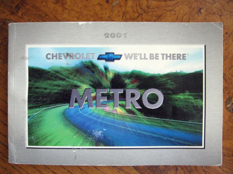 2001 chevrolet metro owner's manual