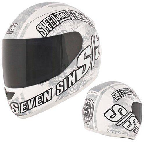 Speed & strength ss1500 seven sins helmet white x-small