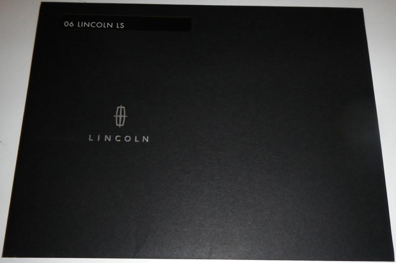 2006 lincoln ls portfolio brochure