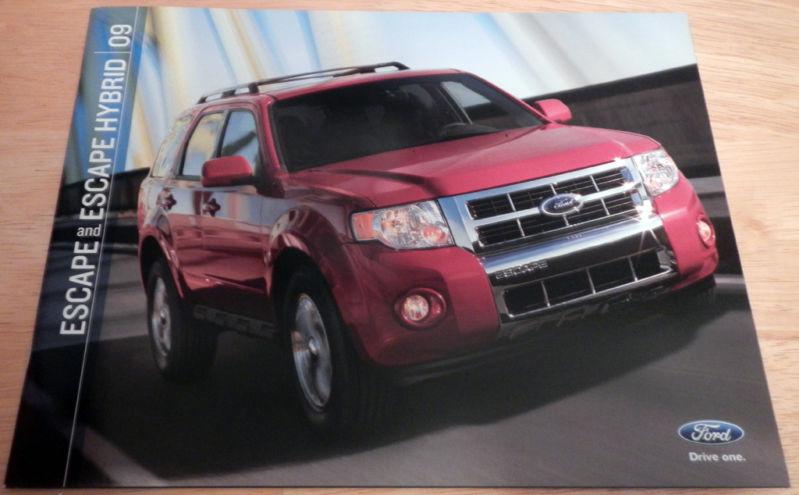 2009 ford escape and escape hybrid literature brochure