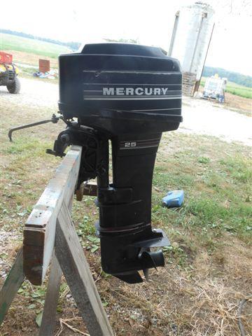 1985 mercury 25 hp complete running outboard longshaft with controls 25hp