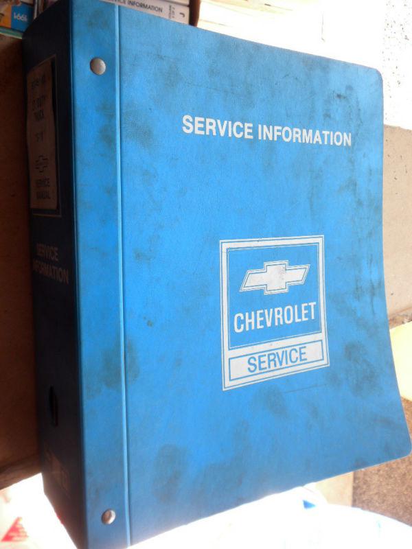 1985 chevrolet s/t truck pickup blazer factory shop repair manual hard-cover gm 