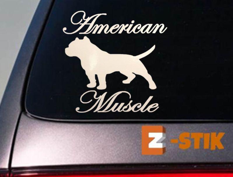 American bully pit bull pitbull dog sticker car decal window laptop 6" amstaff