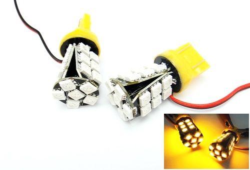 7443 24 smd led turn signal light blinker 7440 992 amber no error flash resistor