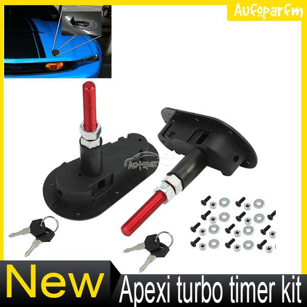 With key universal car racing bonnet plus hood pin flush latch kit press lock 