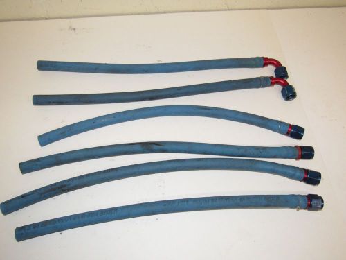 6 8an push-lock hoses with fittings dirt late model imca sprint car nascar ump