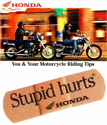 Honda motorcycle riding tips manual -shadow-sabre-valkyrie-magna-goldwing-cbr