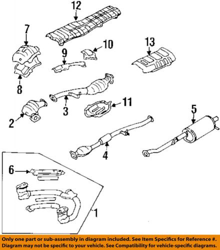 Subaru oem 95-96 legacy 2.2l-h4-muffler soa8377100