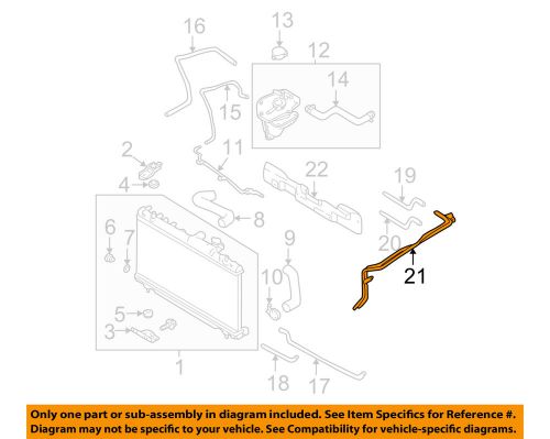 Subaru oem 2002 impreza 2.0l-h4 radiator-connector pipe 45522fe010