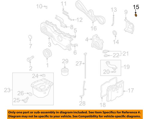 Subaru oem 03-06 baja engine parts-inner timing cvr seal 13585aa17a