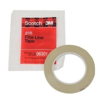 3m masking tape fine line 218 green .750 in. width 180 ft. length each 6305