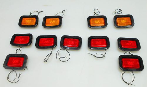 -11 led knapheide clearance marker light truck body kit (7 rd 4 yl)-ul131ark11