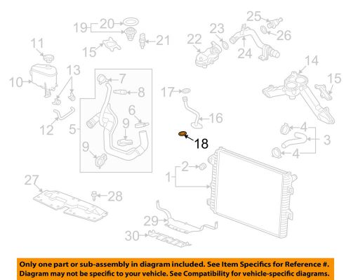 Gm oem radiator-by-pass pipe lower seal 94011603