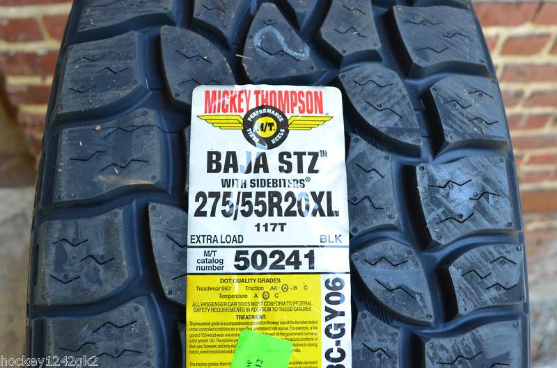 1 new 275 55 20 mickey thompson baja stz tire