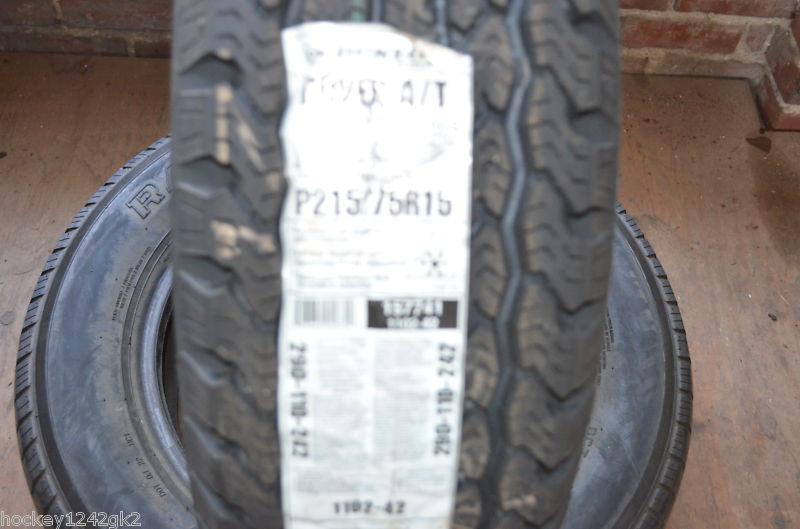 1 new 215 75 15 dunlop radial rover a/t tire