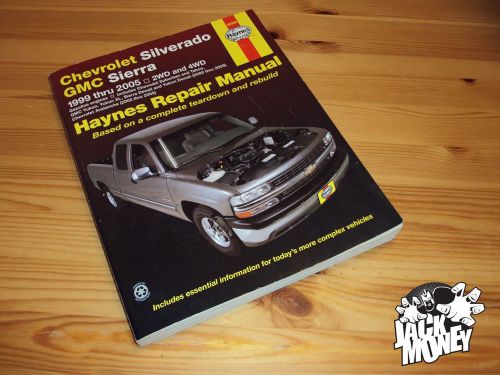 Haynes repair manual chevrolet silverado gmc sierra 1999 - 2005 2wd, 4wd used