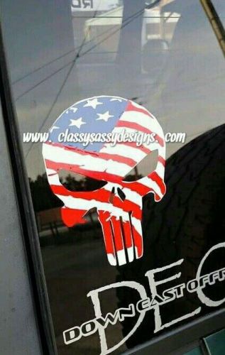 12 inch american flag skull punisher american sniper decal vinyl sticker