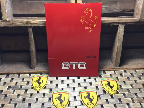 1985 ferrari gto owners manual ((rare stored 3 decades)) 1986 ((buy oem)) mint