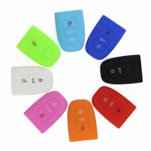 Silicone key cover shell for smart 3b key remote case  a3 a4 a6 q5 s5 a5