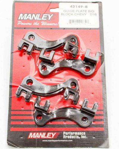 Manley 7/16 in pushrod guide plates raised big block chevy 8 pc p/n 42149-8