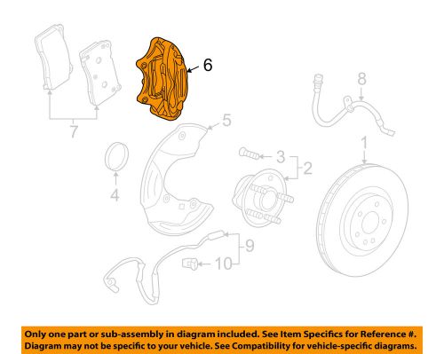 Chevrolet gm oem 10-15 camaro front brake-caliper 92244288