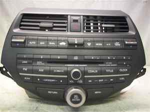 08-09 honda accord radio receiver am fm 6cd oem