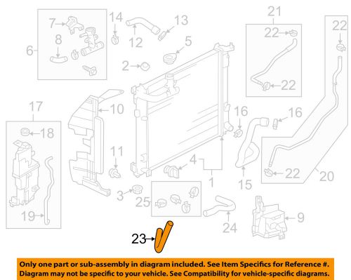 Nissan oem 12-15 versa 1.6l-l4 radiator-oil hose 216323aa3a