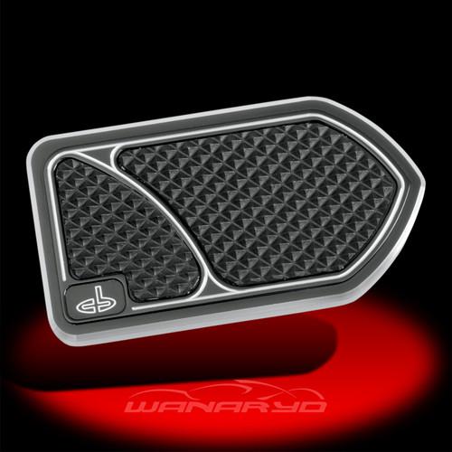 Brake pedal covers, black 80-newer touring & 86-newer softtail harleys