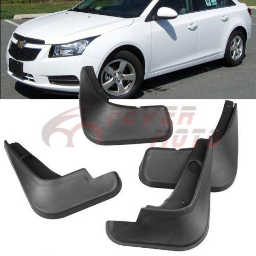 Black mud flaps splash guards fender for chevy cruze 09 10 11 12 13 14 15 16 fm