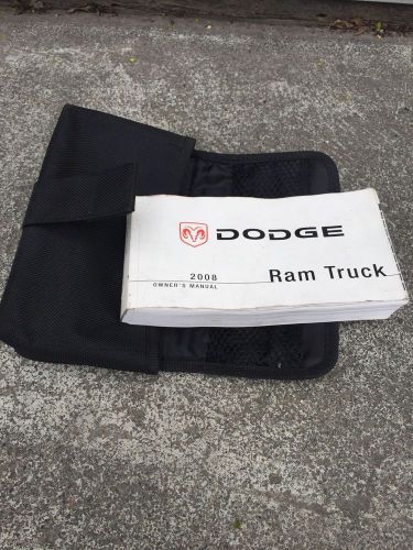 2008 dodge ram truck owners manual with case oem