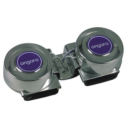 Ongaro mini compact twin horn - 12v -10001