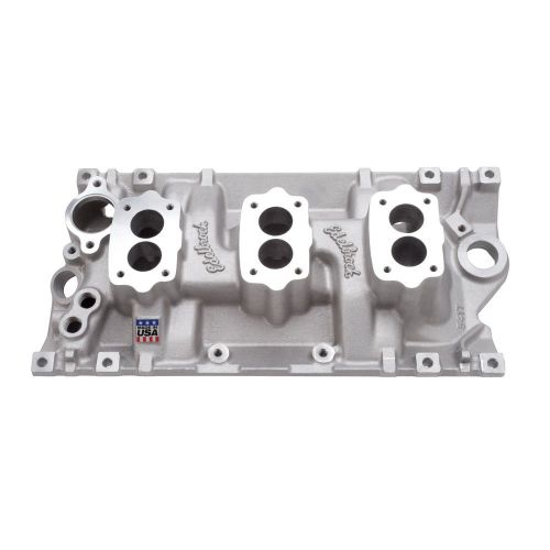 Edelbrock 5417 c357-b three-deuce intake manifold