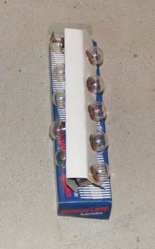 A524 box of 10 wagner ind. no. 90 auto lamps miniature light bulbs 12v 6cp nos