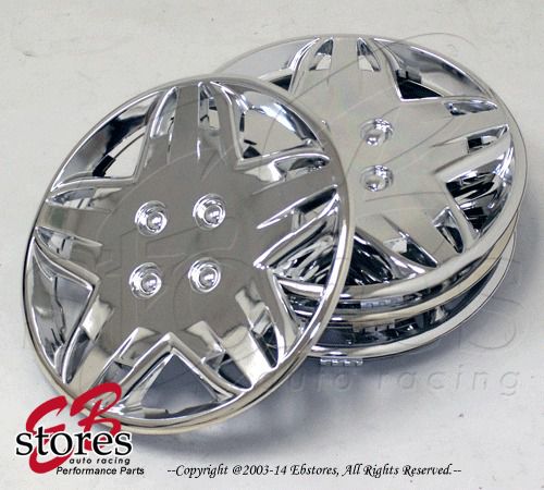 4pcs set of 14 inch chrome wheel skin cover hubcap hub caps (14&#034; inch style#509)