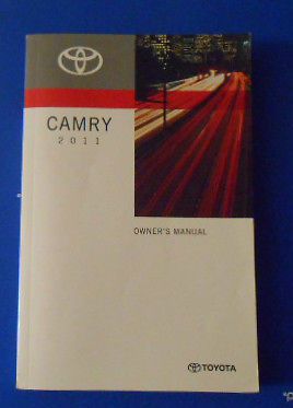 2011 toyota camry owners manual used in good shape