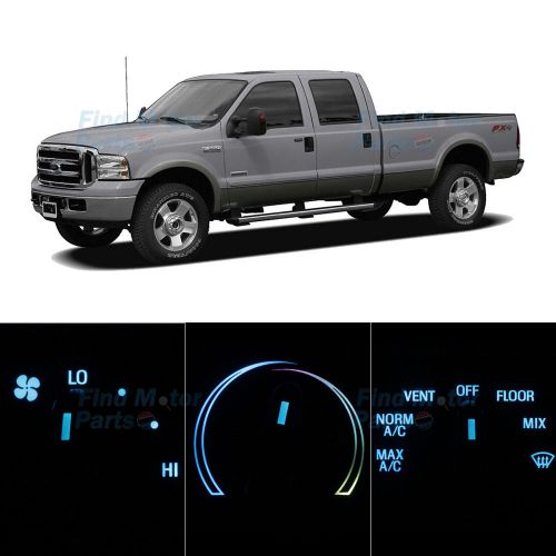 Led package ac heater bright ice blue bulb for 2005-2006 ford f-350 super duty