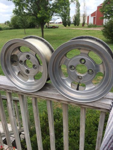 Vintage ansen sprint wheels 13x6 4 bolt unilug w/inserts vega pinto